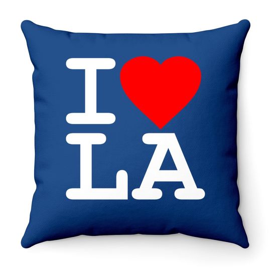 I Love La Los Angeles Throw Pillow