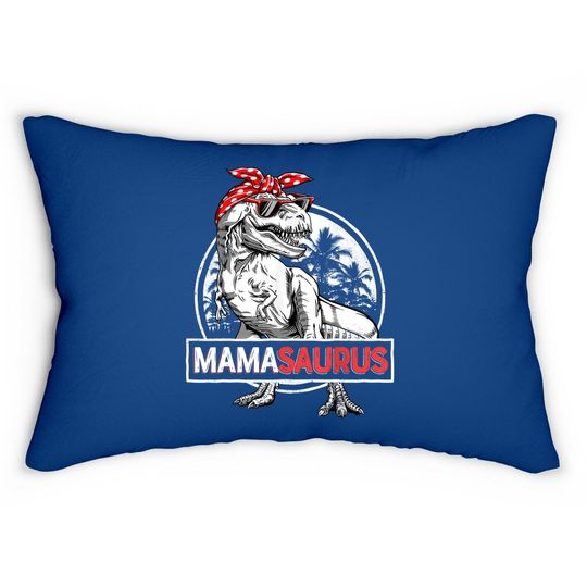 Mamasaurus T Rex Dinosaur Funny Mama Saurus  lumbar Pillow