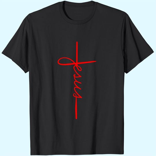 Cool Jesus Cross Gift For Men Women Funny Christian Faith T-Shirt