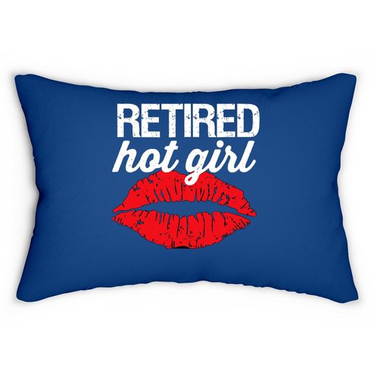 Retired Hot Girl Lips Lumbar Pillow