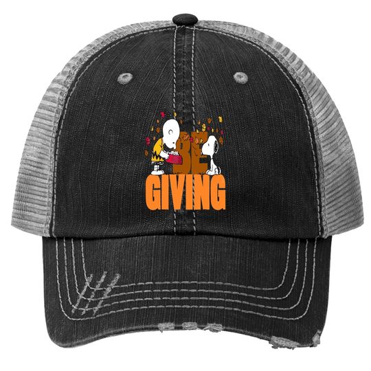 Peanuts Snoopy Charlie Brown Thanksgiving Trucker Hats