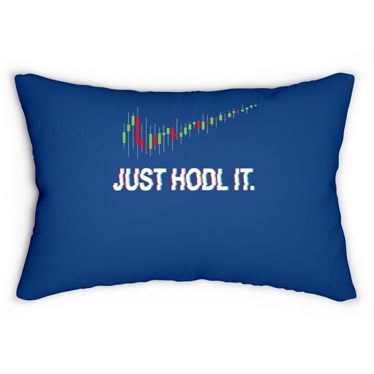 Juste Hodl. Chandelier Moon Chart Crypto Currency Lumbar Pillow
