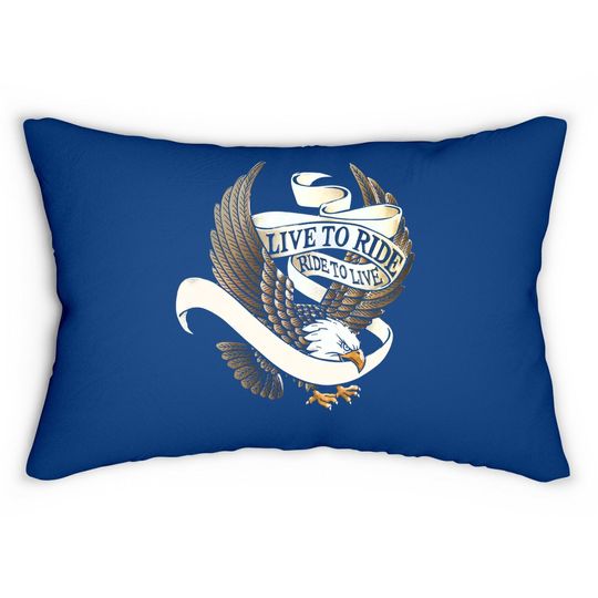 Twisted Sister Ride To Live Live To Ride Lumbar Pillow