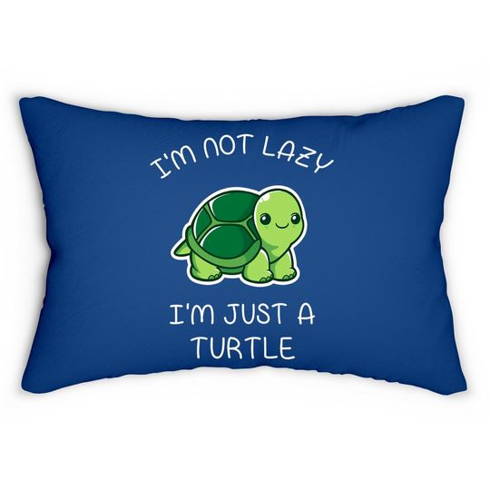 Turtle Lazy Turtle Lumbar Pillow
