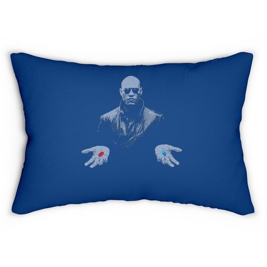 The Matrix Morpheus Red Pill Or Blue Pill Lumbar Pillow