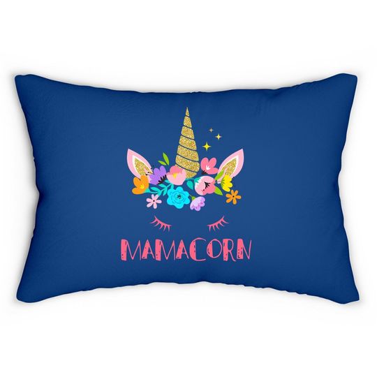 Funny Mamacorn Unicorn Lumbar Pillow