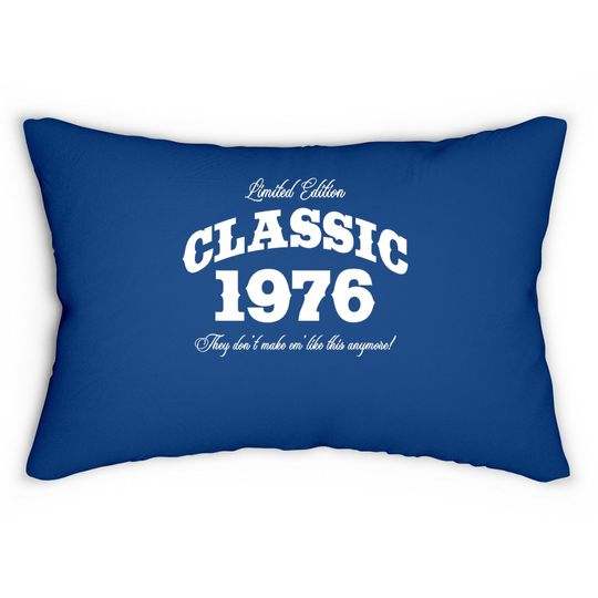 45 Year Old: Vintage Classic Car 1976 45th Birthday Lumbar Pillow
