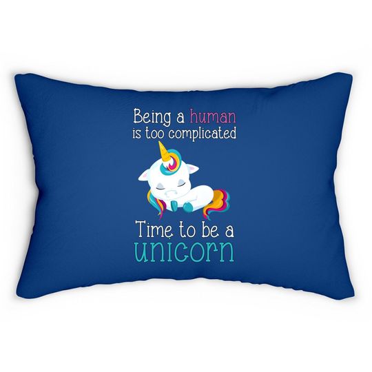 Time To Be A Unicorn Plus Size Lumbar Pillow