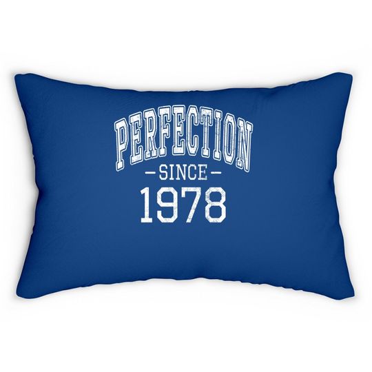 Perfection Since 1978 Vintage Style Born In 1978 Birthday Lumbar Pillow