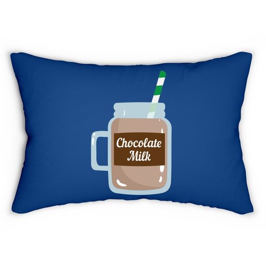 Chocolate Milk Cute Dairy Lovers Gift Lumbar Pillow