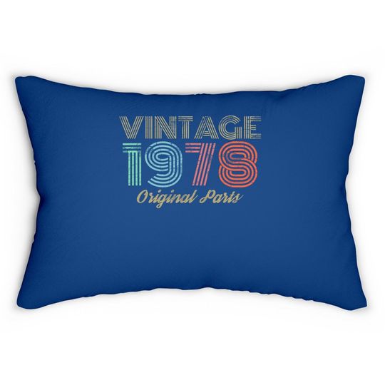 Vintage 1978 Retro 70's Lumbar Pillow