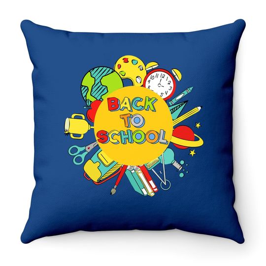 Back To School First Day Of School Teachers Gifts Throw Pillow