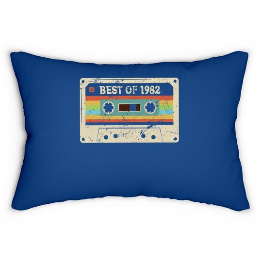 Best Of 1982 Funny Vintage 39th Birthday Gift For Lumbar Pillow