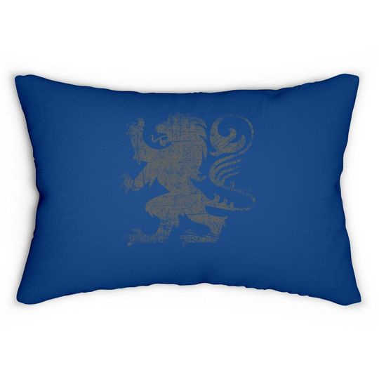 Scottish Flag Lion Rampant Heraldry Flag Of Scotland Rugby Lumbar Pillow
