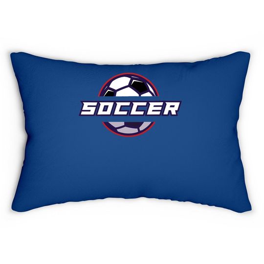 Soccer Player Fan Supporter Soccer Team Lumbar Pillow