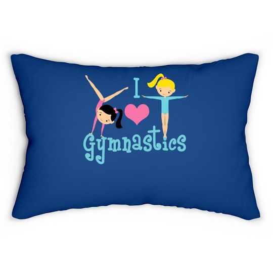I Love Gymnastics Lumbar Pillow