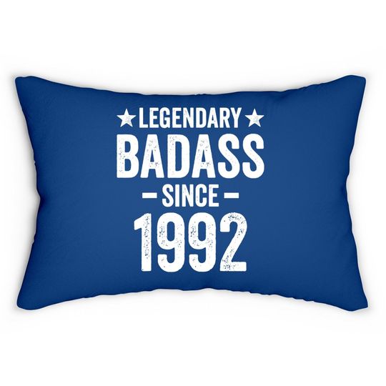 Badass 29 Year Old Born In 1992 Birthday Lumbar Pillow