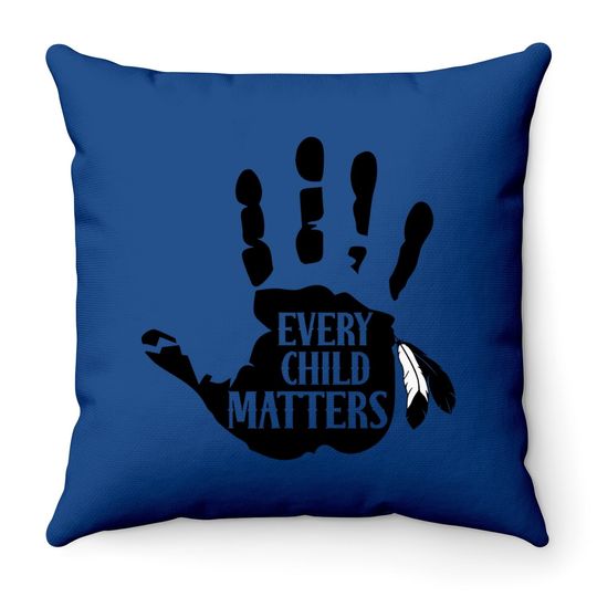 Every Child Matters Indigenous People Orange Day Throw Pillow