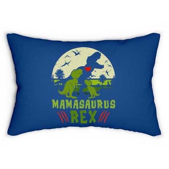 Mamasaurus Rex T Rex Dinosaur Cute Mother's Day Gifts Lumbar Pillow