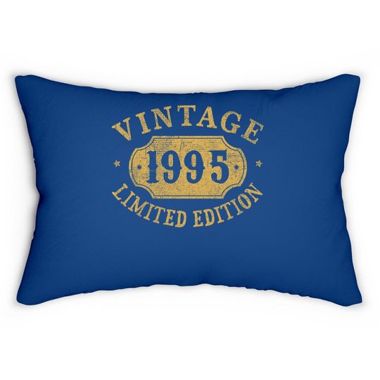 26 Years Old 26th Birthday Anniversary Gift Limited 1995 Lumbar Pillow