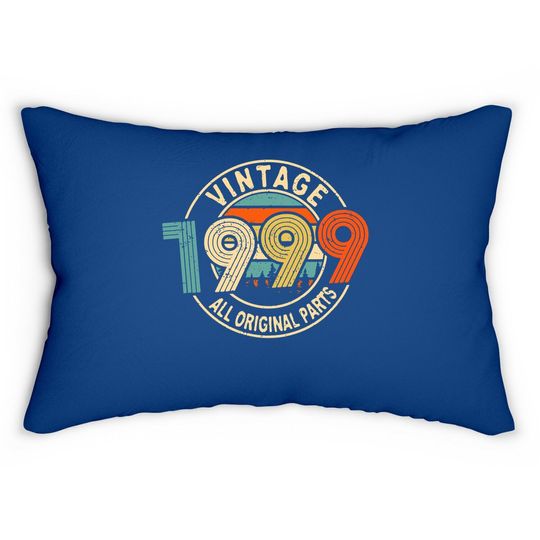 Vintage 1999 22nd Birthday Lumbar Pillow