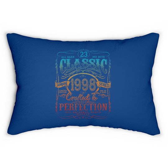 Vintage 1998 Limited Edition  23rd Birthday Lumbar Pillow
