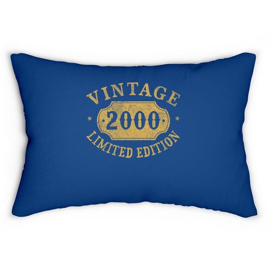 21st Birthday Anniversary Gift Limited 2000 Lumbar Pillow