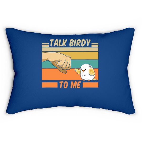 Talk Birdy To Me Vintage Lumbar Pillow