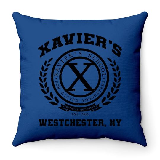 Xavier's School For Gifted Youngsters - Vintage Throw Pillow