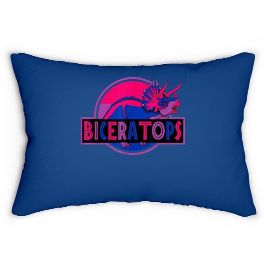 Biceratops Bisexual Ceratops Dinosaur Lgbt Lumbar Pillow