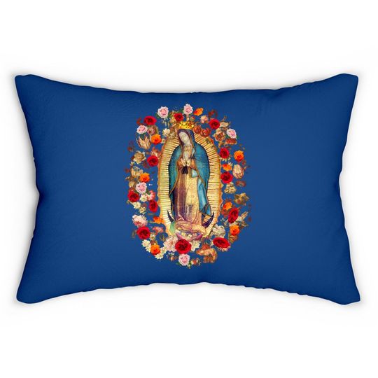 Our Lady Of Guadalupe Virgin Mary Catholic Lumbar Pillow