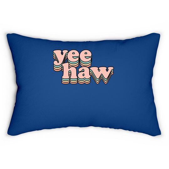 Yeehaw Howdy Space Cowgirl Lumbar Pillow