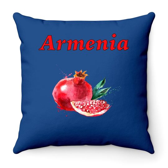 Free Defend Support Armenia National Fruit Pomegranate Throw Pillow