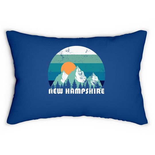 New Hampshire State Retro Lumbar Pillow