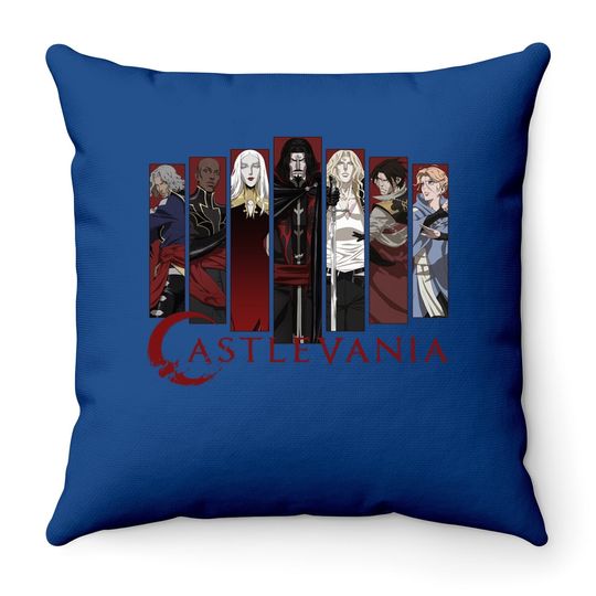 Castlevania Character Panels Throw Pillow
