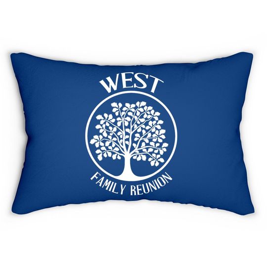 West Family Reunion For All Tree With Strong Roots Lumbar Pillow
