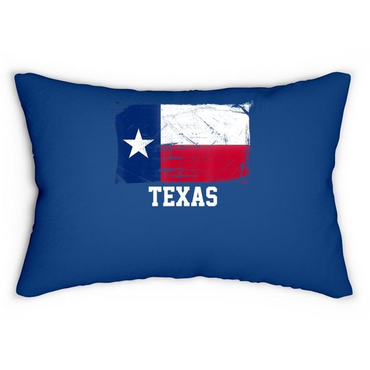 Texas United States Vintage Distressed Flag Lumbar Pillow