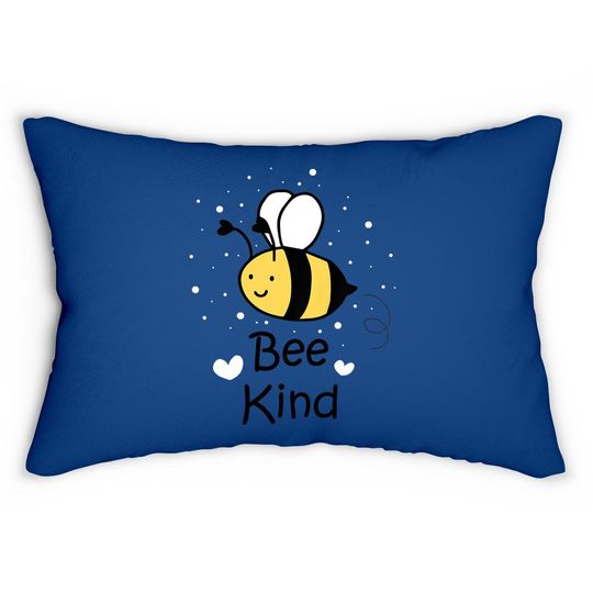 Be Kind Bumble Bee Cute Inspirational Lumbar Pillow