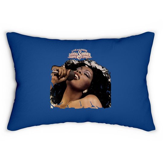 Donna Summer Live And More Casual Music Theme Classic Short Sleeve Lumbar Pillow