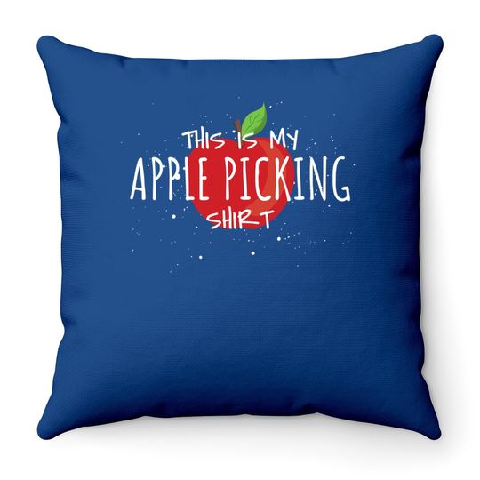 Apple Picking Season Inspired Throw Pillow