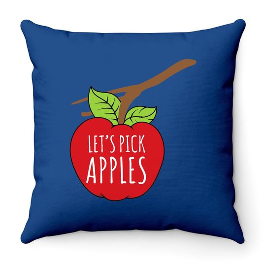 Apple Picking Inspired Throw Pillow