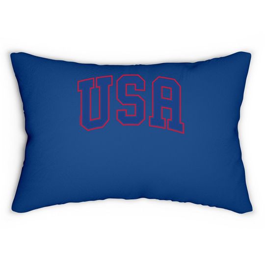 Usa Patriotic American Pride Lumbar Pillow