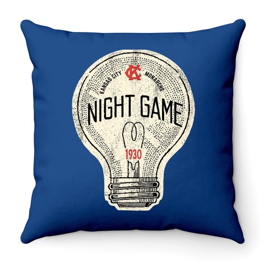 Negro Leagues First Night Game Throw Pillow