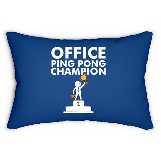 Office Ping Pong Champion And Table Tennis Lumbar Pillow
