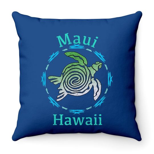 Vintage Maui Throw Pillow