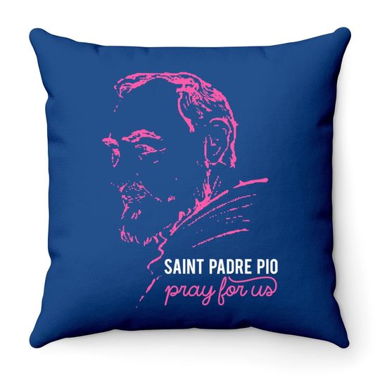 Religious Catholic St Padre Pio Of Pietrelcina Throw Pillow