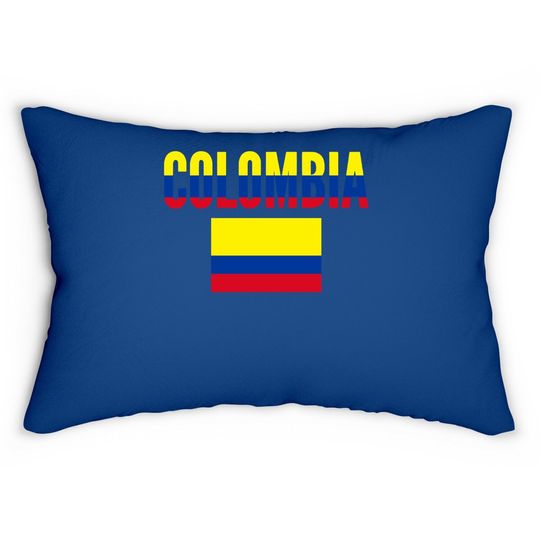 Colombia Country Flag Lumbar Pillow