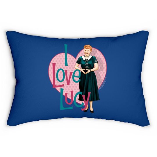 I Love Lucy Classic Tv Comedy Lucille Ball Heart You Adult Lumbar Pillow