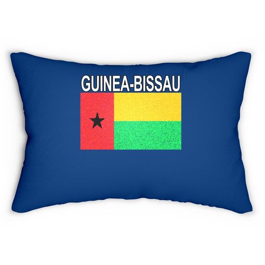 Guinea-bissau Flag Artistic Design Lumbar Pillow