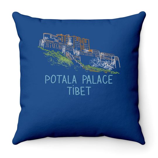 Potala Palace Tibet Throw Pillow